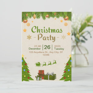 Kommen Sie zu uns für eine Weihnachtsfeier-Party E Einladung