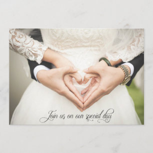Kommen Sie zu unserem besonderen Tag, der Hochzeit Einladung