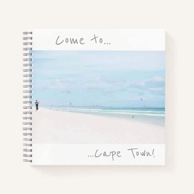 Kommen Sie zum CapTown Beach Notebook Notizbuch (Vorderseite)