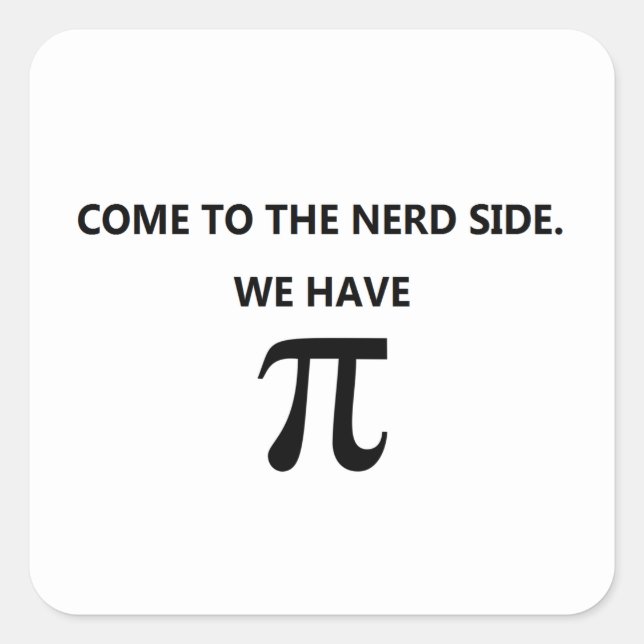 "Kommen Sie zum Nerd" Aufkleber (Vorderseite)