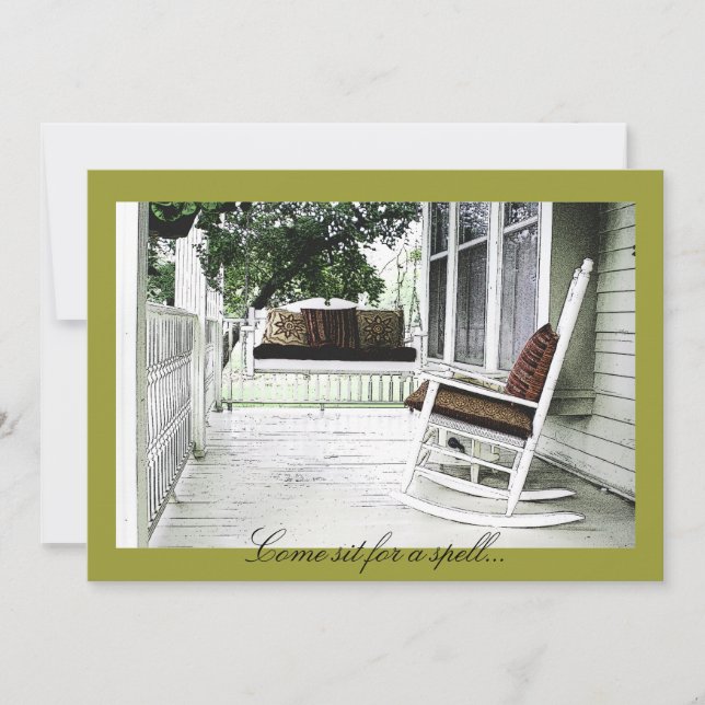 Kommen Sie zum Zauber - Einladungen zum Thema Haus (Vorderseite)