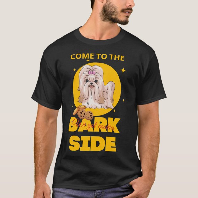 Kommen Sie zur Bark-Seite wir Got Cookies Shih Tzu T-Shirt (Vorderseite)