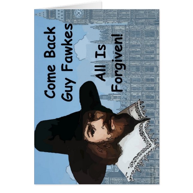 Kommen Typ Fawkes zurück, den aller verziehen wird (Vorne)