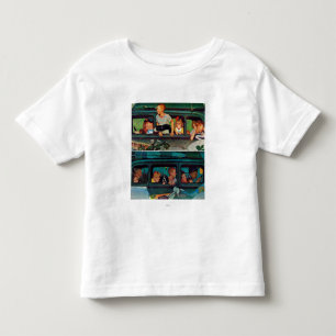 Kommen und Gehen durch Norman Rockwell Kleinkind T-shirt