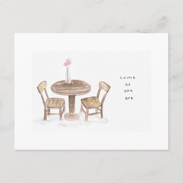 kommen, wie Sie Postkarte (Vorderseite)