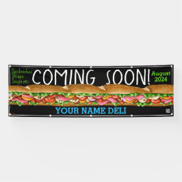 Kommend bald Grand Opening Sandwich Shop Deli Banner