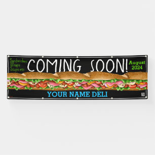 Kommend bald Grand Opening Sandwich Shop Deli Banner