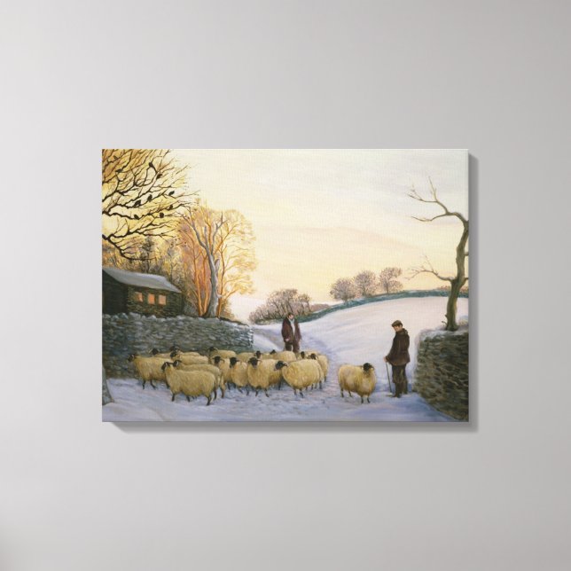 kommende Zuhause Leinwanddruck (Vorderseite)