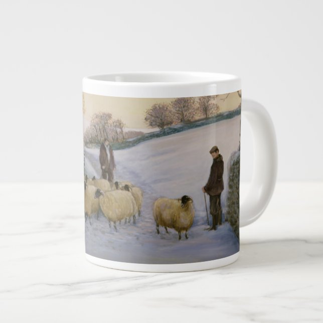 Kommendes Zuhause Jumbo-Tasse (Vorderseite Rechts)