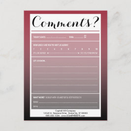 Kommentarkarte mit Logo Postkarte