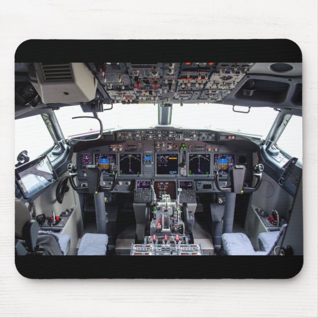 Kommerziell Jet Cockpit Mousepad (Vorne)