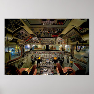 Kommerziell Jet Cockpit Poster