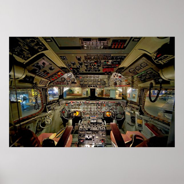 Kommerziell Jet Cockpit Poster (Vorne)