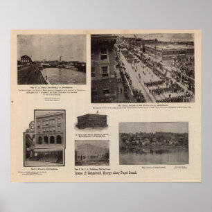 Kommerzielle Energie entlang Puget Sound Poster