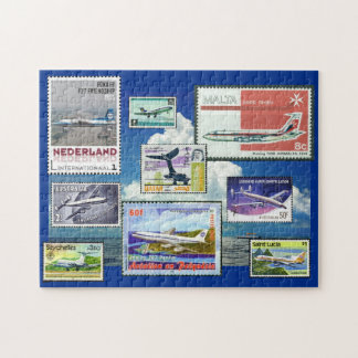 Kommerzielle Flugzeuge Postage Briefmarke Puzzle