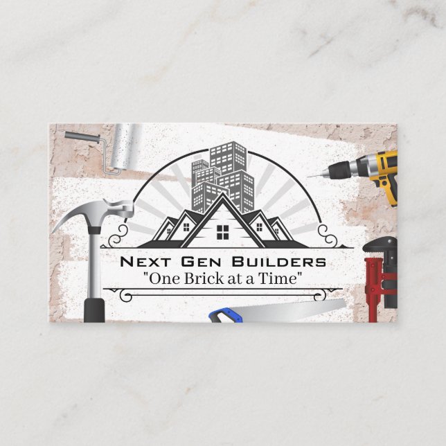 Kommerzielle Gebäude | Generalunternehmer Visitenkarte (Vorderseite)