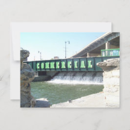 Kommerzielle Gleitfälle Postkarte