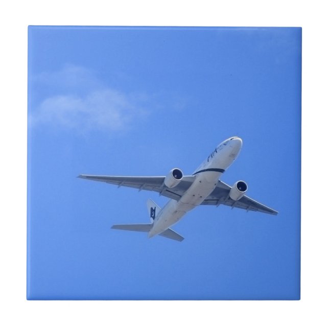 Kommerzieller Airliner Fliese (Vorderseite)
