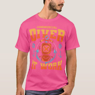 Kommerzieller Taucher am Arbeitsplatz Tieftauchgan T-Shirt