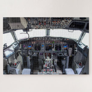 Kommerzielles Jet Aircraft Cockpit-Interieur Puzzle