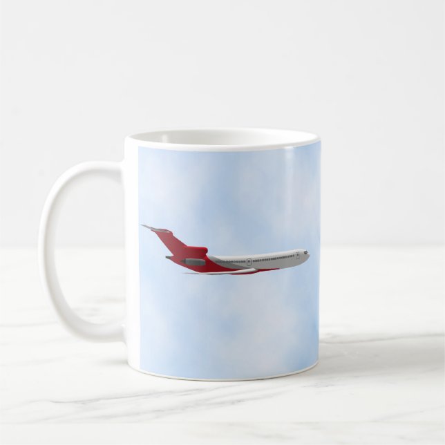 Kommerzielles Jet-Flugzeug: 3D-Modell: Kaffee-Tass Kaffeetasse (Links)