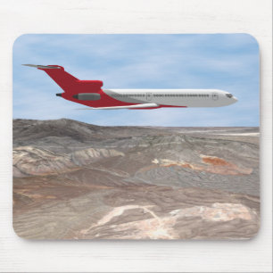 Kommerzielles Jet-Flugzeug: 3D-Modell: Mousepad