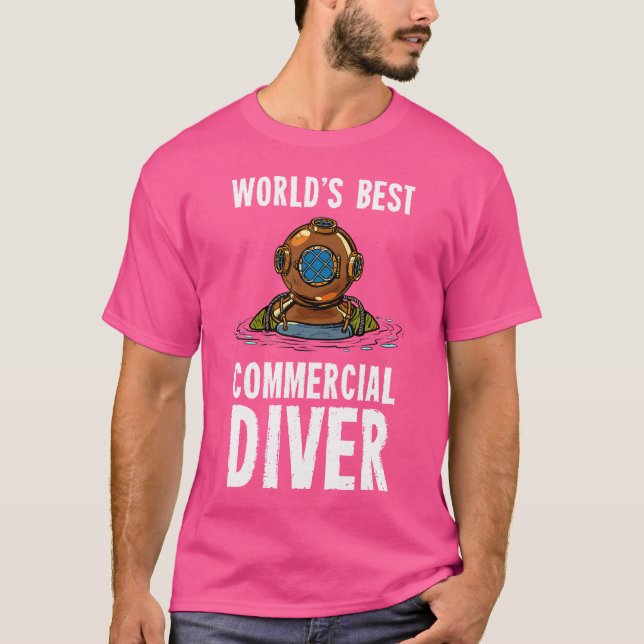 Kommerzielles Tauchen T-Shirt (Vorderseite)