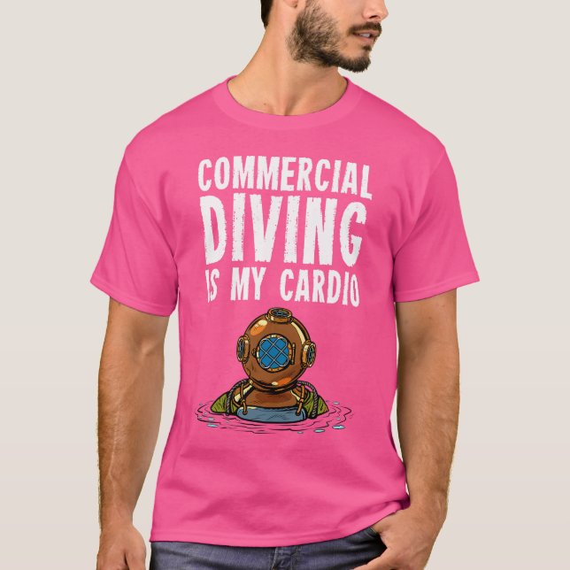 Kommerzielles Tauchen T-Shirt (Vorderseite)