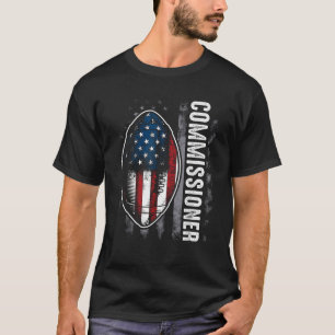 Kommissar Fantasy Football American Commissie Fla T-Shirt