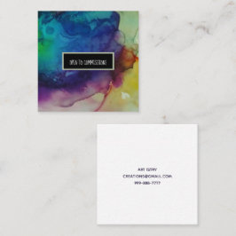 Kommissar für alle Größen Square Business Card Quadratische Visitenkarte
