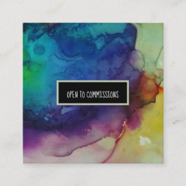 Kommissar für alle Größen Square Business Card Quadratische Visitenkarte