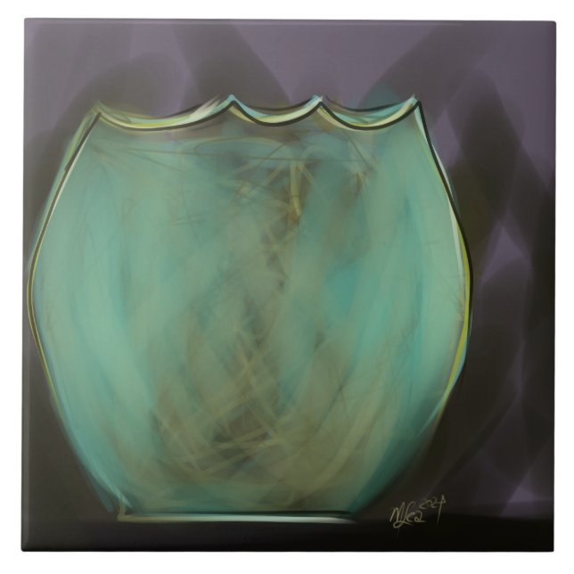 Kommissionen offen für gemalte Kunst Fliese (Vorderseite)