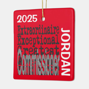 Kommissionsmitglied Extraordinaire CUSTOM Keramikornament
