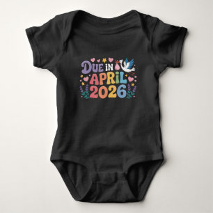 Kommt April 2026 fällig in neues Baby Mutterschaft Strampler