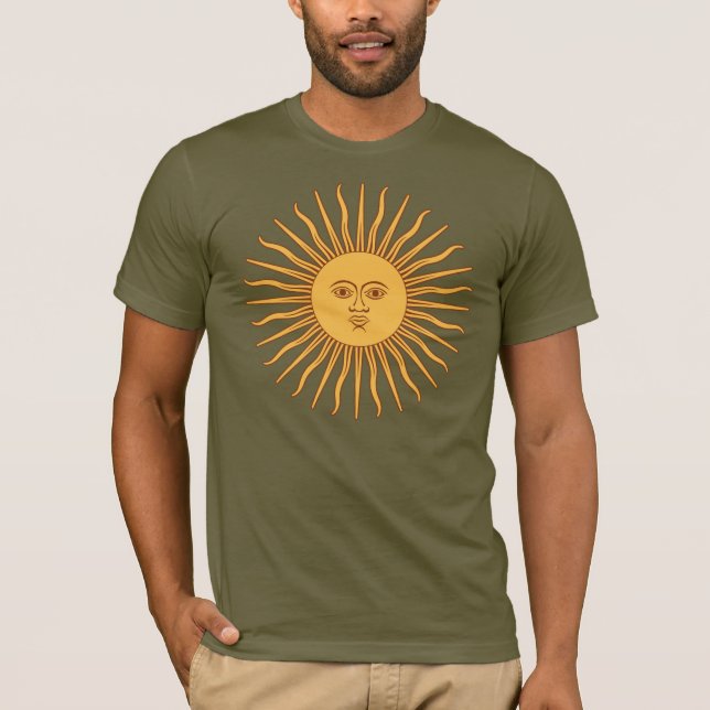 Kommt der Sun-Ikonen-Dekor T-Shirt (Vorderseite)