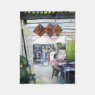 Kommt dieser Drache mit Trainingsrädern? Fleecedecke