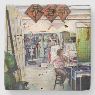 Kommt dieser Drache mit Trainingsrädern? Steinuntersetzer