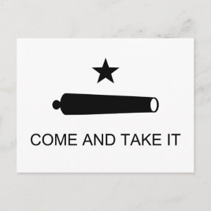 Kommt es Texas-Flagge nehmen Postkarte