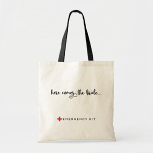 Kommt hier das Braut-Notausrüstungs-Brautgeschenk Tragetasche