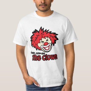 Kommt hier der rote Haar-T - Shirt des Clowns