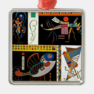 Kommunaute, buntes Kunstwerk von Kandinsky Ornament Aus Metall