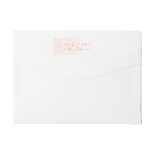 Kommune Blume Rosa Wasserfarben (Rückseite)