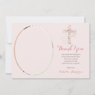 Kommune Foto Rosa Blütenpüree Dankeskarte