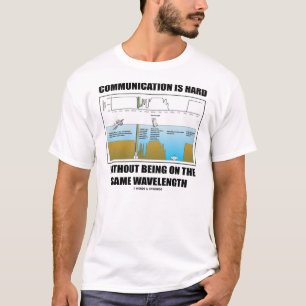 Kommunikation ist harte Wellenlänge (Geek-Spaß) T-Shirt