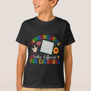 Kommunikation sieht Autismus aus T-Shirt
