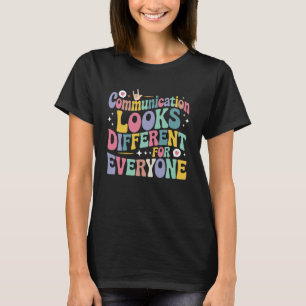 Kommunikation sieht für jeden Menschen mit Autismu T-Shirt