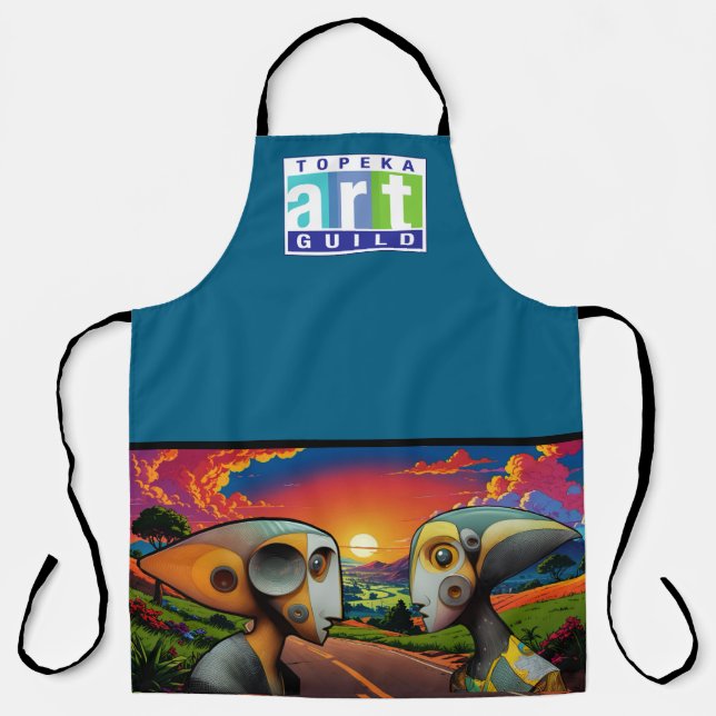 Kommunikation Unterwegs Schürze (Vorderseite)