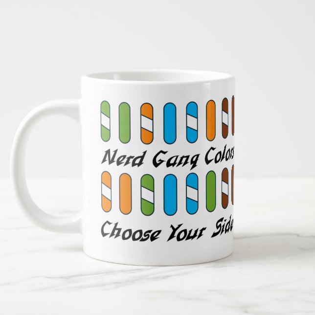 Kommunikationskabel Farbtasse Jumbo-Tasse (Links)