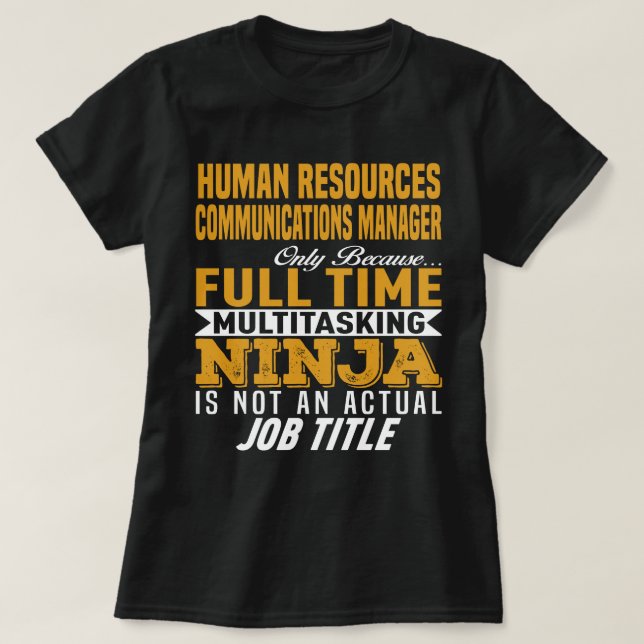 Kommunikationsleiter Personal T-Shirt (Design vorne)