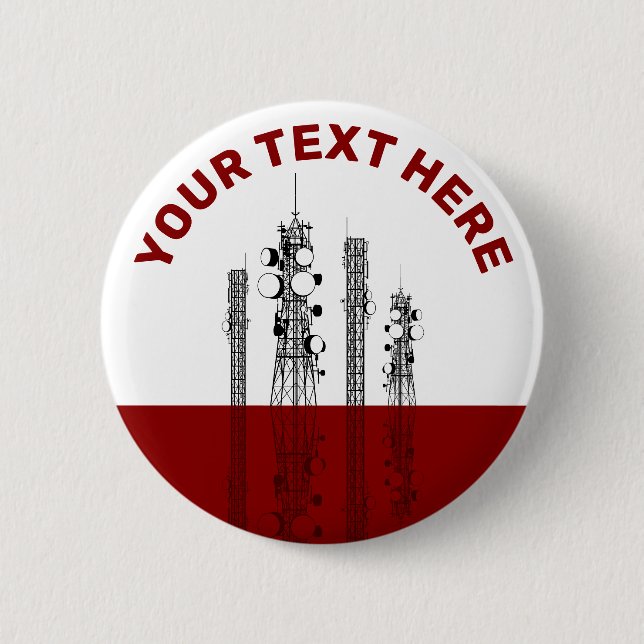 Kommunikationstürme Button (Vorderseite)